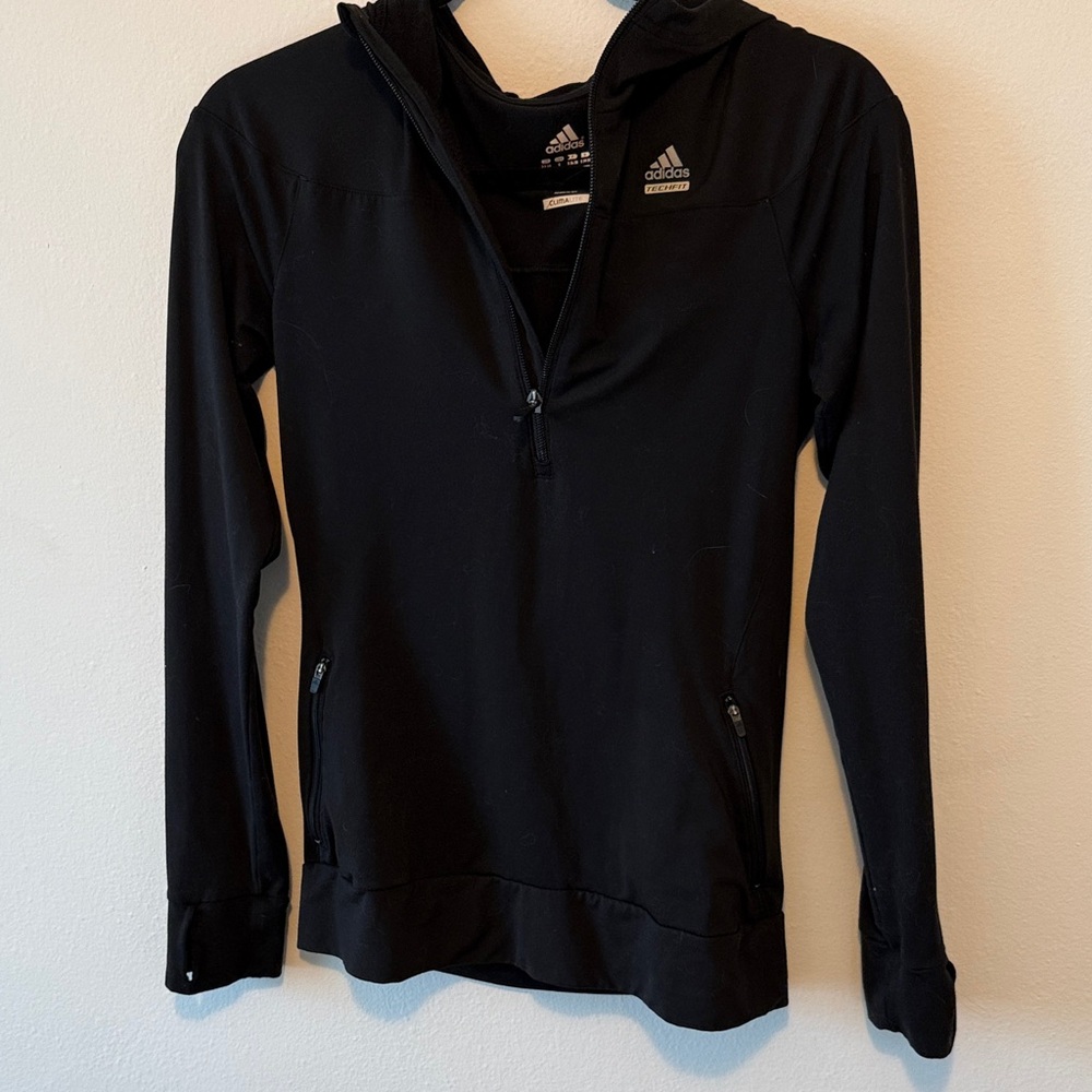 Adidas Black Half-Zip Hoodie
